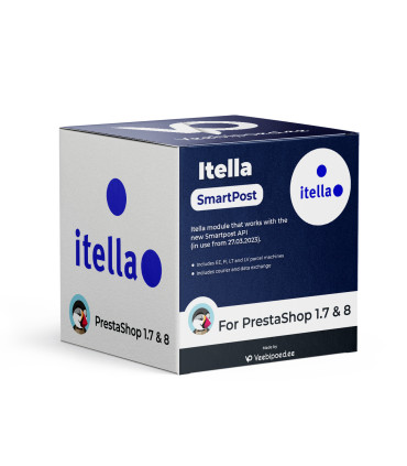 Itella Smartposti pakiautomaatide moodul PrestaShop 1.7-8.0-le