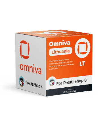 Omniva Leedu pakiautomaatide moodul PrestaShop 8